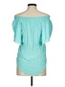 No Boundaries 100% Rayon Teal 3/4 Sleeve Blouse Size M - photo 2