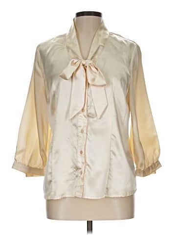 The Limited 3/4 Sleeve Silk Top (view 1)