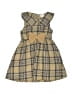 Unbranded 100% Cotton Plaid Tan Dress Size 18-24 mo - photo 1