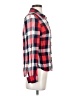 Buttons 100% Rayon Plaid Red Long Sleeve Button-Down Shirt Size S - photo 4