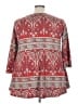 Veranee Paisley Red 3/4 Sleeve T-Shirt Size 3X - photo 2