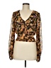 Unbranded 100% Polyester Brown Long Sleeve T-Shirt Size M - photo 1