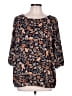 Unbranded Blue 3/4 Sleeve Blouse Size 12 - photo 1