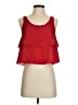 Paper Crane 100% Polyester Red Sleeveless Blouse Size S - photo 1