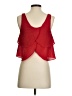 Paper Crane 100% Polyester Red Sleeveless Blouse Size S - photo 2