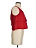 Paper Crane 100% Polyester Red Sleeveless Blouse Size S - photo 4