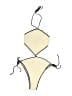 Solid & Striped 100% Cotton Argyle Ivory Swimsuit Top Size M - photo 1