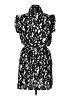 Shein Curve 100% Polyester Animal Print Black Casual Dress Size 14 Plus (1) - photo 2