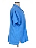Decree 100% Cotton Blue Short Sleeve Blouse Size XL - photo 4