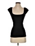 BCBGMAXAZRIA Black Short Sleeve Top Size XS - photo 1