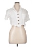 Ci Sono White Short Sleeve Blouse Size XL - photo 1