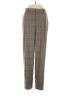Orange Plaid Brown Casual Pants Size XS - photo 1