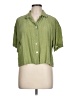 Assorted Brands Green Short Sleeve Blouse Size L - photo 1