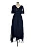 Assorted Brands 100% Polyester Blue Cocktail Dress Size 16 - photo 2