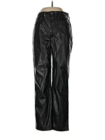 Madewell The Perfect Vintage Straight Jean: Faux Leather Edition (view 1)
