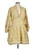 Derek Lam Paisley Yellow Casual Dress Size EU (IT) 48 / US 12 - photo 1