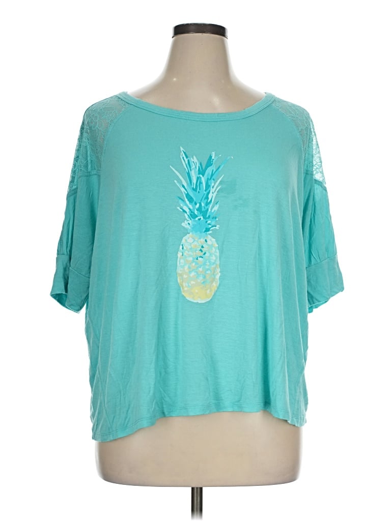 Pre-owned Honeydew Short Sleeve T-shirt In Teal