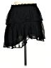 LoveShackFancy 100% Viscose Solid Black Casual Skirt Size S - photo 2