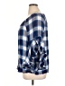 Fever 100% Rayon Blue 3/4 Sleeve Blouse Size 1X - photo 5