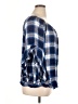 Fever 100% Rayon Blue 3/4 Sleeve Blouse Size 1X - photo 4