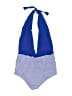 Assorted Brands Stripes Blue One Piece Swimsuit Size L - photo 2