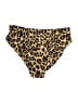 Assorted Brands 100% Polyester Animal Print Gold Swimsuit Bottoms Size S - photo 2