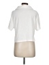 Nicole Miller 100% Polyester White Short Sleeve Button-Down Shirt Size M - photo 2