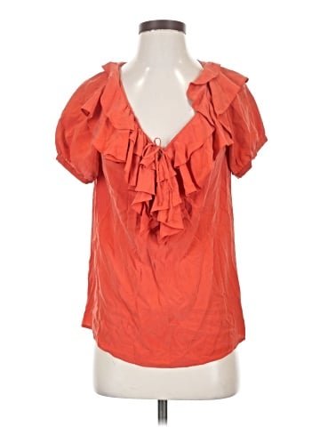 Joie Short Sleeve Silk Top (view 1)
