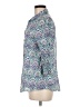 Chico's 100% Linen Paisley Blue 3/4 Sleeve Button-Down Shirt Size Med (1) - photo 5