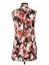 Como Black 100% Cotton Red Sleeveless Blouse Size S - photo 2