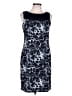 AB Studio Animal Print Blue Cocktail Dress Size 12 - photo 1