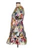 Milly Floral Metallic Gray Cocktail Dress Size 10 - photo 5