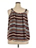 Lane Bryant 100% Polyester Brown Burgundy Sleeveless Blouse Size 22 - photo 2