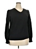 Unbranded 100% Polyester Black Long Sleeve Blouse Size XXL - photo 1
