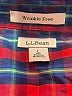 L.L.Bean 100% Cotton Plaid Red 3/4 Sleeve Button-Down Shirt Size L - photo 7