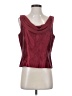 Michaelangelo Burgundy Sleeveless Blouse Size 10 - photo 1