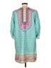 Urban Coco 100% Polyester Teal Casual Dress Size L - photo 2