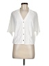 Assorted Brands Ivory Short Sleeve Blouse Size M - photo 1