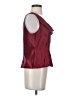 Michaelangelo Burgundy Sleeveless Blouse Size 10 - photo 4
