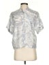 Gap Tropical Silver Short Sleeve Blouse Size XS - photo 1