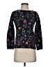 Joules 100% Cotton Floral Black Pullover Sweater Size 2 - photo 1