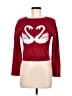 Aqua Blues 100% Acrylic Hearts Red Pullover Sweater Size M - photo 1