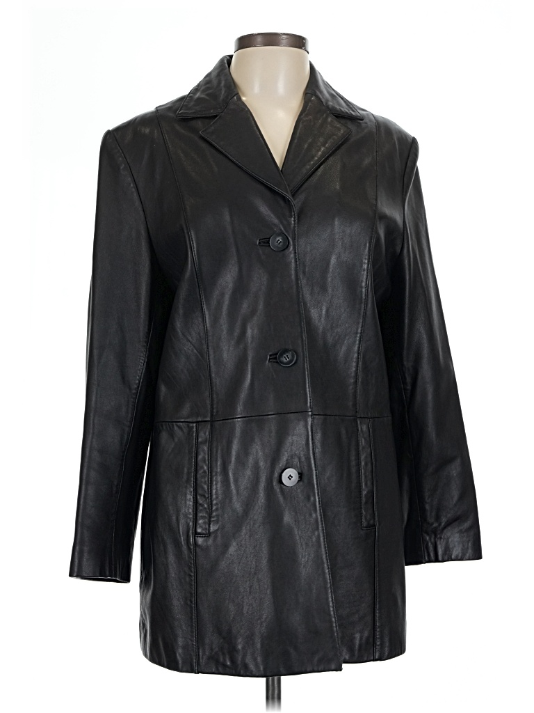 Pre-owned Assorted Brands Coat In Black