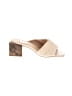Saks Fifth Avenue Ivory Sandals Size 7 1/2 - photo 1