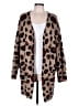 Unbranded Animal Print Brown Cardigan Size L - photo 1