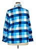 Unbranded 100% Polyester Color Block Blue Long Sleeve Blouse Size XXL - photo 2