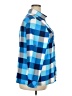 Unbranded 100% Polyester Color Block Blue Long Sleeve Blouse Size XXL - photo 4