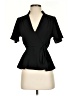 Monteau Black Short Sleeve Blouse Size S - photo 1