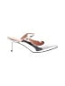 J.Crew 100% Leather Metallic Silver Heels Size 7 - photo 1