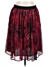 Ruby Rd. Print Red Casual Skirt Size 30 waist (estimated) - photo 1